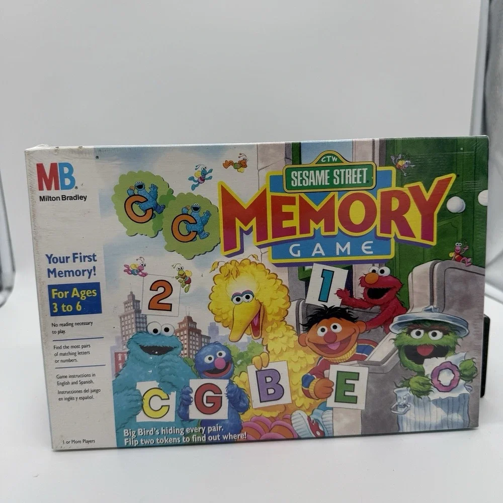 Vintage Sesame Street Memory Game 1991 Milton Bradley NEW SEALED‎